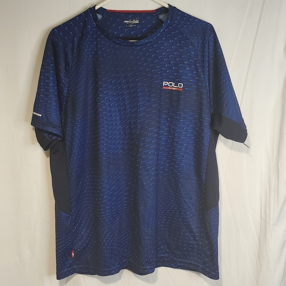 Polo Ralph Lauren Mens Short Sleeve Sport Wicker Blue Size Large T Shirt Top